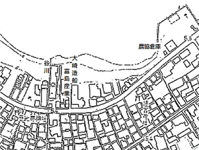 第1図　大崎造船所周辺略図