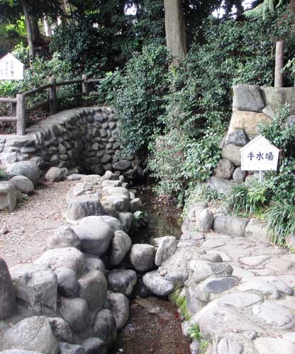 諏訪神社の湧水