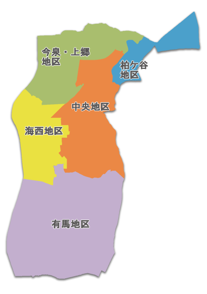 海老名市地区割地図