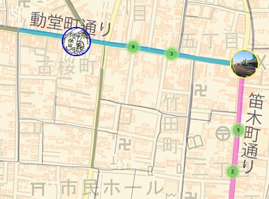 藤岡絹市史跡マップ