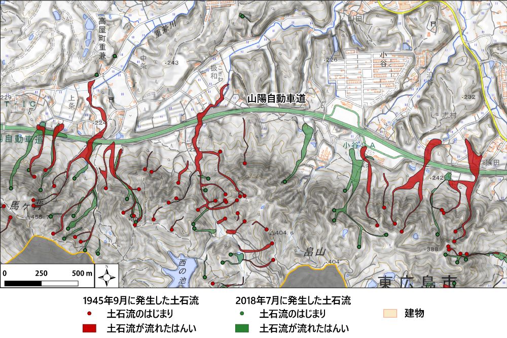 東広島市で明治以降に起きたおもな災害 