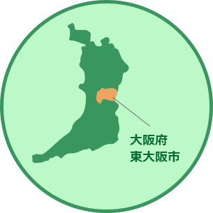 東大阪市の位置図