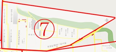 伊州御城下破崖損所絵図(城下町部分) 画像