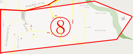 伊州御城下破崖損所絵図(城下町部分) 画像