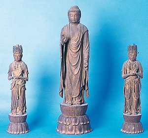 木造阿弥陀三尊像 画像
