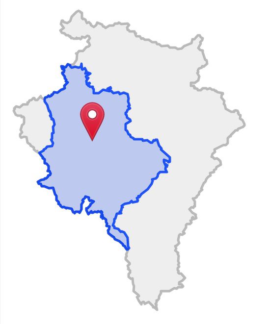 城下町の眺望 所在地