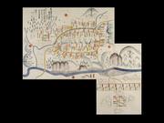 第7大区中第1小区陸中国鹿角郡大地村略絵図】(目録)