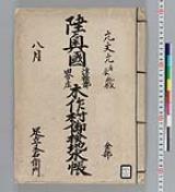 陸奥国津軽郡御検地水帳 木作村】(目録)