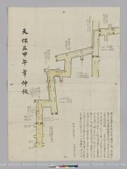 「笠原水道配水管路図」