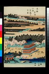 SALE2024浮世絵　広重（初代）上野東叡山 木版画