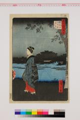 名所江戸百景 真乳山山谷堀夜景】(目録)