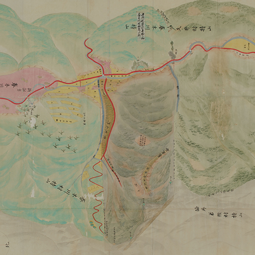 春木川・久井山論絵図