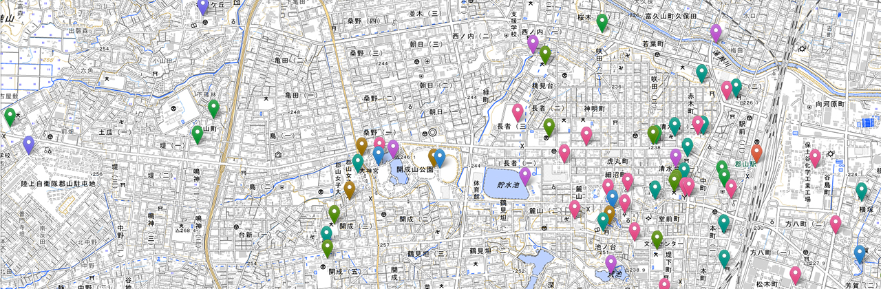 地図からみる郡山イメージ