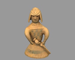 埴輪武装男子（水戸市指定文化財） 3D画像