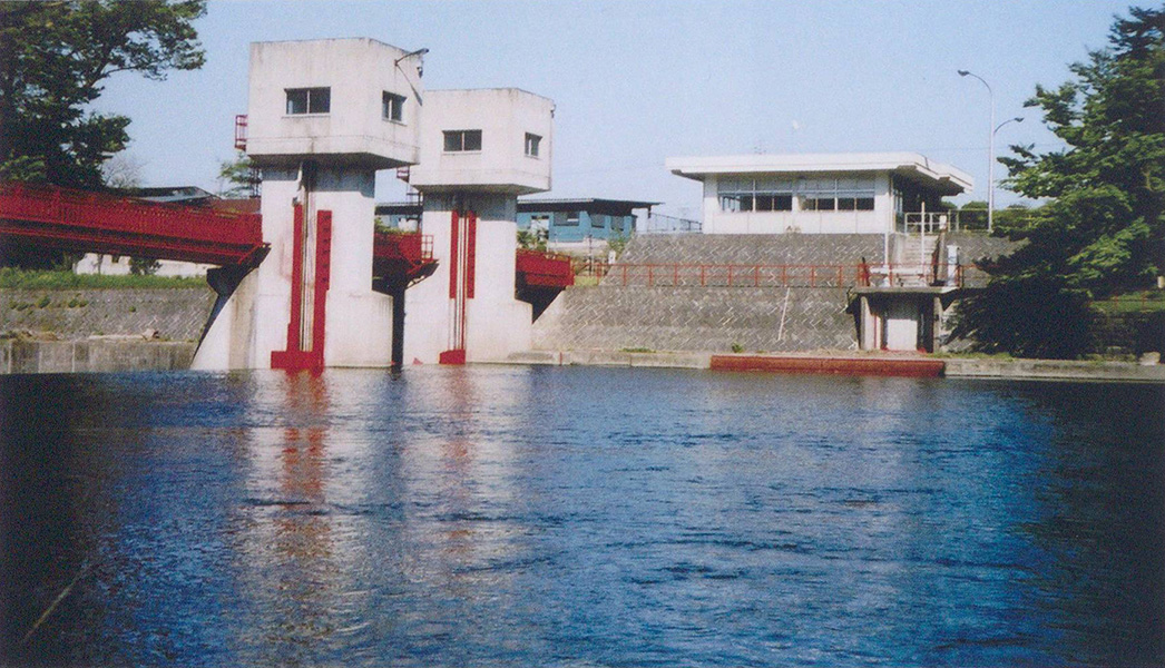 西岩崎頭首工（第四次取入口）