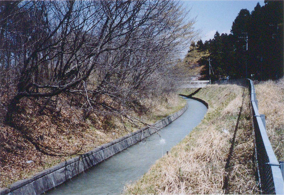 青木南西部の本幹水路