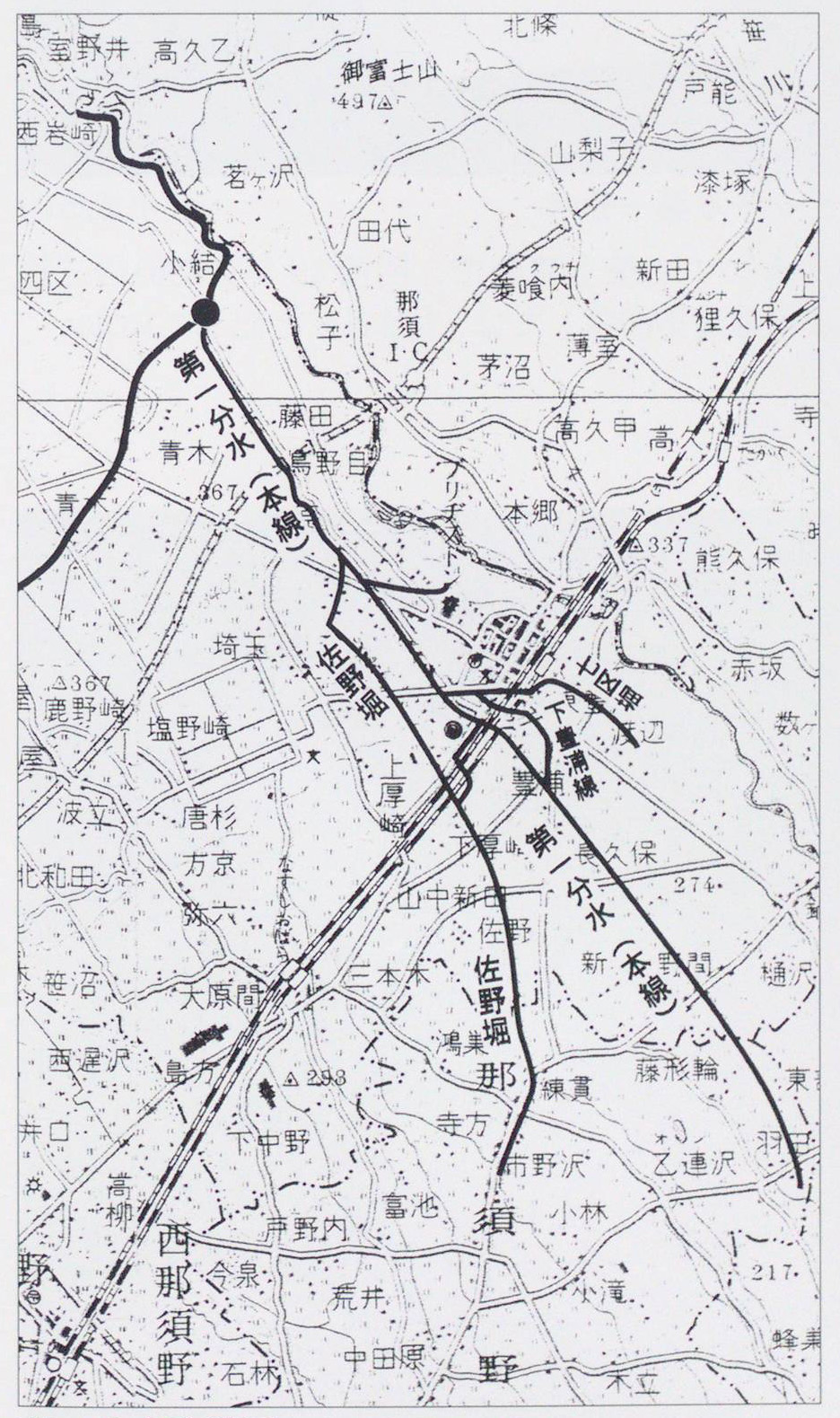 第一分水路線図