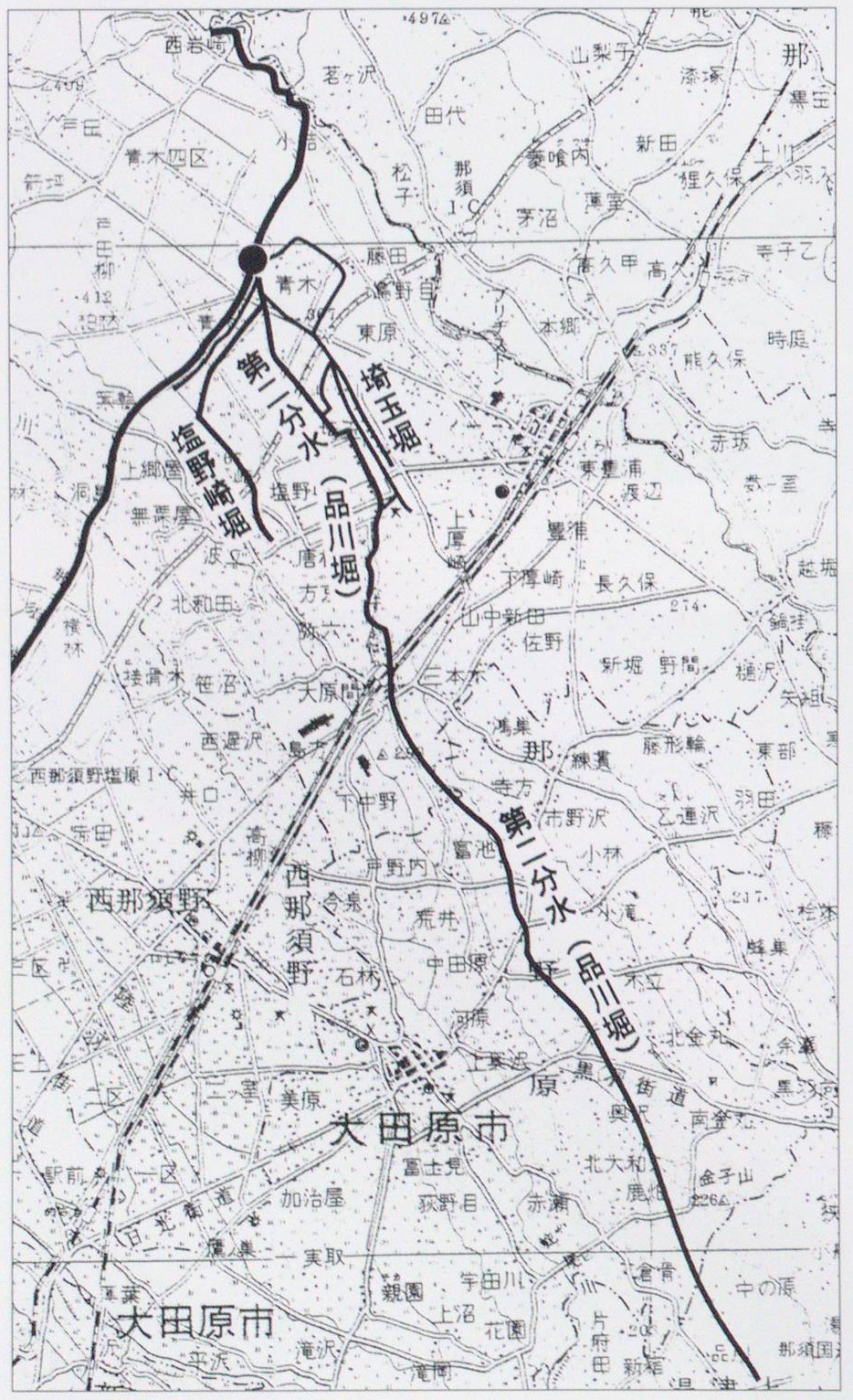 第二分水路線図