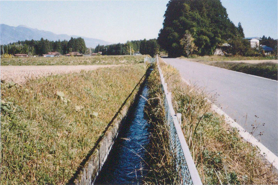 青木「鹿野崎新田」地区の第二分水塩野崎堀