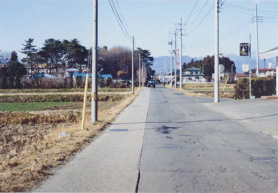 車道に利用された下永田の第三分水深川堀