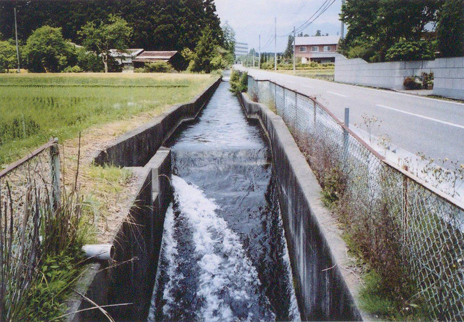 四区町を流れる第四分水西堀