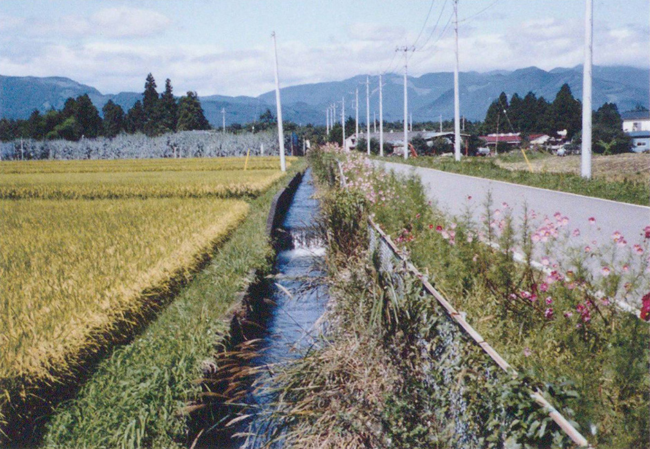 二区町を流れる第四分水西堀