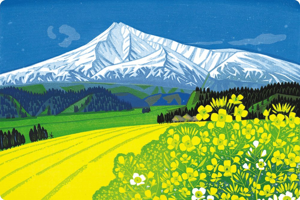 風景作品 鳥海山 