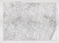 大網白里町(市)平面図 平成13(2001)年