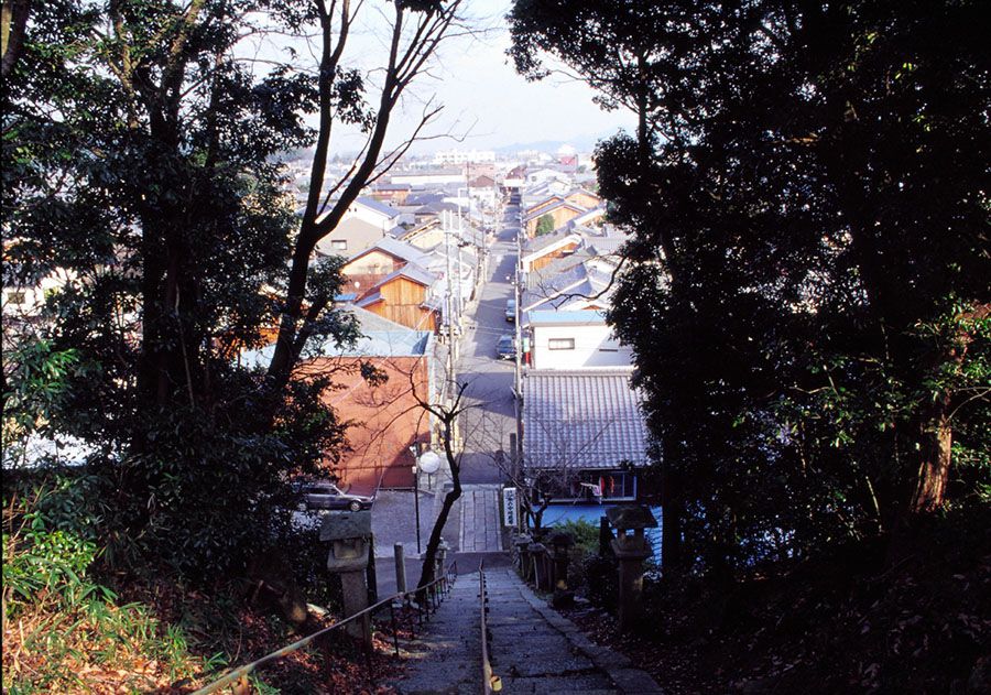 願成就寺から見た京街道