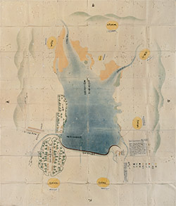 狭山池惣絵図　享保7年(1722)