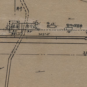 佐良土停車場平面図