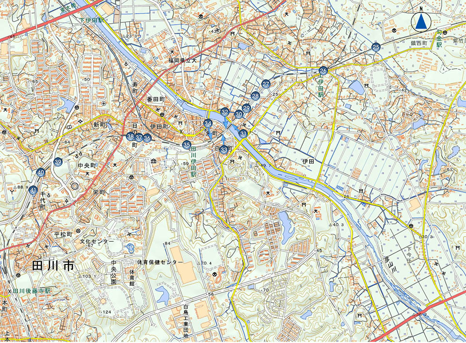 赤煉瓦橋梁マップ3 勾金駅～田川後藤寺駅