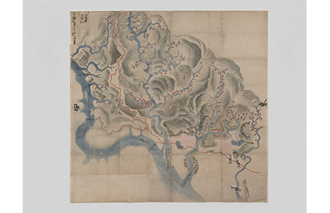 武庫川筋土砂留普請所絵図