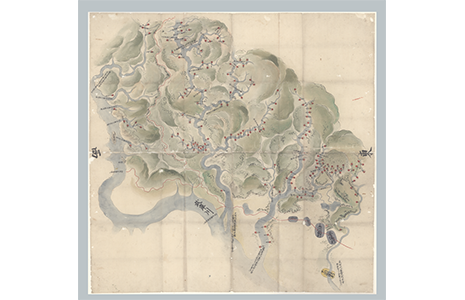 十河川、覆盆子川、荒神川土砂留絵図