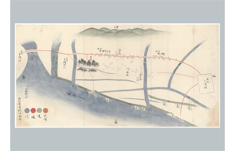 川面村絵図