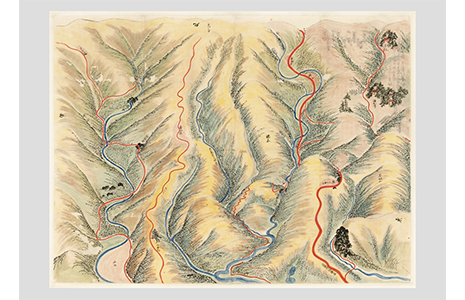 土砂留場所絵図