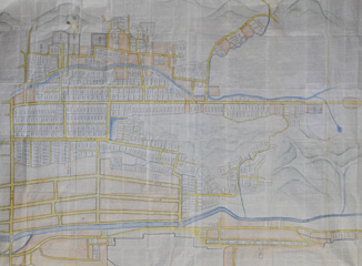 高山城下侍屋敷跡割地絵図