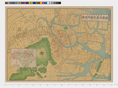 徳島市著名案内地図