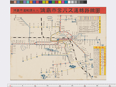 徳島市営バス運転路線図