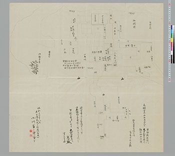 「御殿配置図」（写）