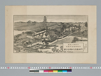 東金町内田家治之助邸宅之図
