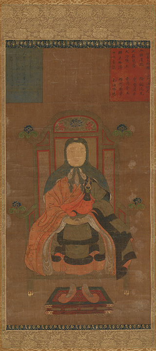 絹本著色天台大師像