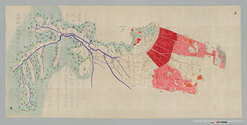 貞亨ニ年裁許図（上宿区）