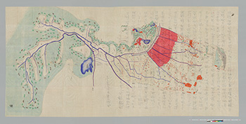 元禄七年裁許図（上宿区）