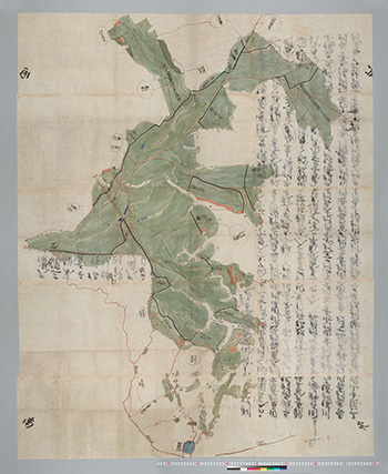 宝永二年裁許図（石橋家）