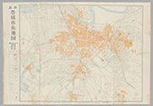 最新豊橋市街地図 番地入 縮尺:一万分の一 昭和20年の画像
